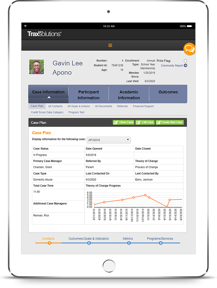 TraxSolutions Case Management iPad