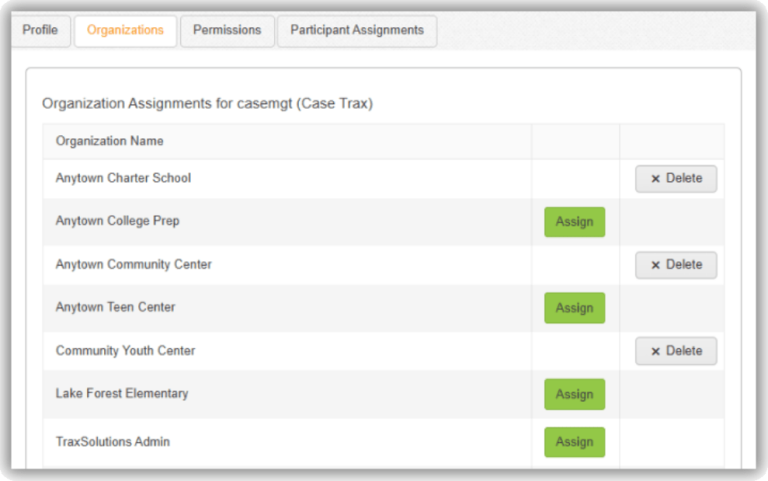 Trax Software Screen TraxAdministrator® | Multi-Site Reporting Software